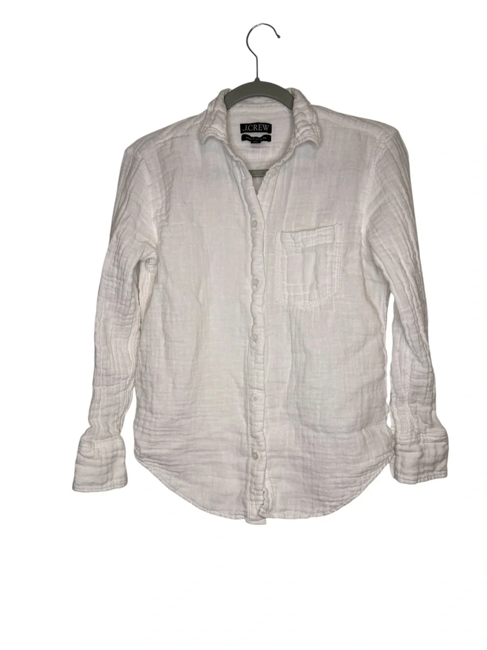 J. Crew Garçon Classic Double Gauze Shirt White Size 00